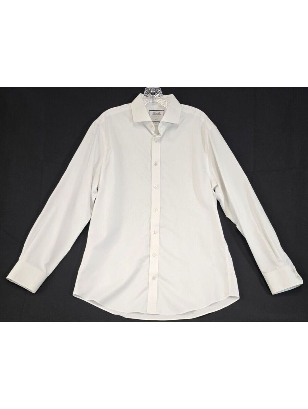 Charles Tyrwhitt Slim Fit White Dress Shirt, 16/34, 100% Cotton